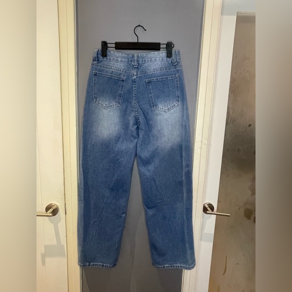 90’s Style Print Low Rise Denim Jeans - Picture 4 of 6